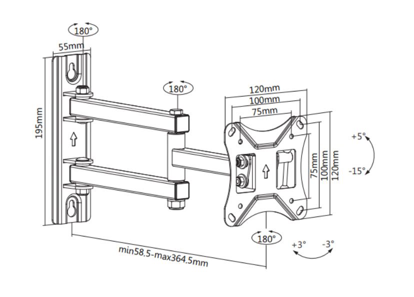 Кронштейн для телевізора Brateck LDA23-113