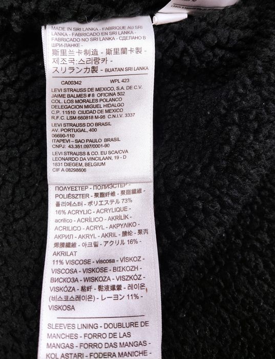 Levi's Sherpa damska kurtka jeansowa ocieplana w rozmiarze M