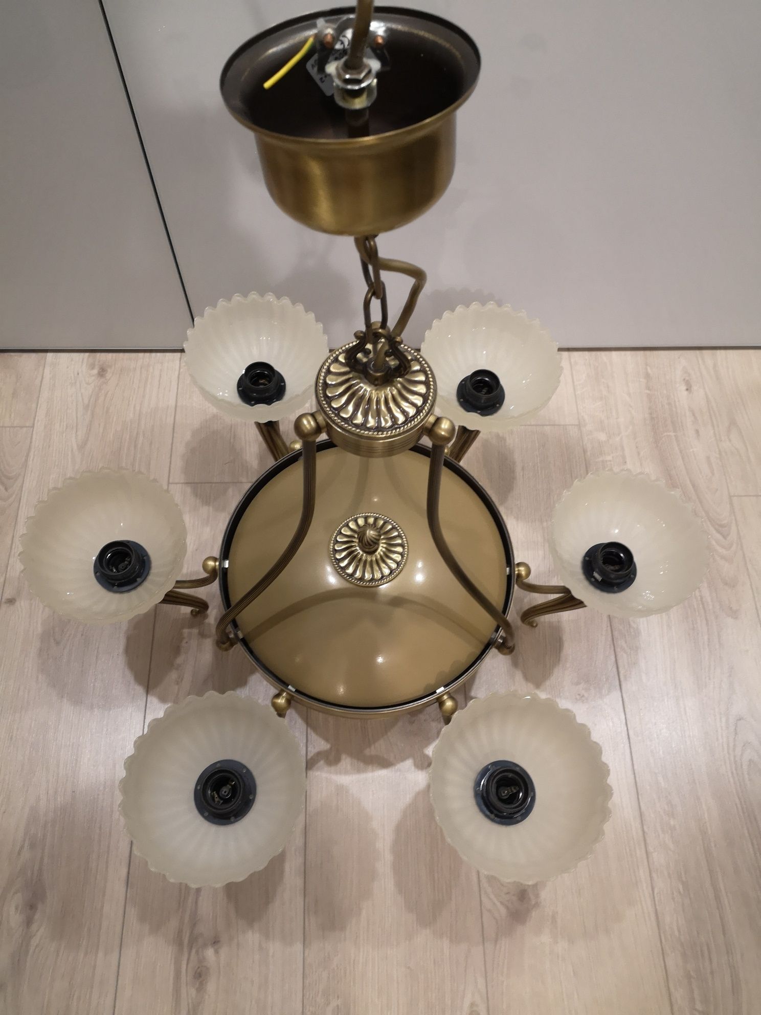 włoski stylizowany żyrandol, lampa L.3086/6PLUS2, Reccagni Angelo