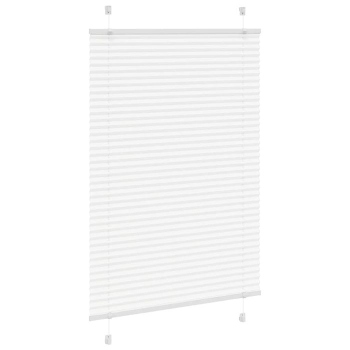 Vidaxl Roleta Plisowana Biała 90X100 Cm Szerokość Tkaniny 89,4 Cm