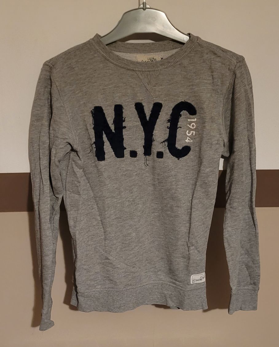 Bluza chłopięca H&M 146/152 szara NYC