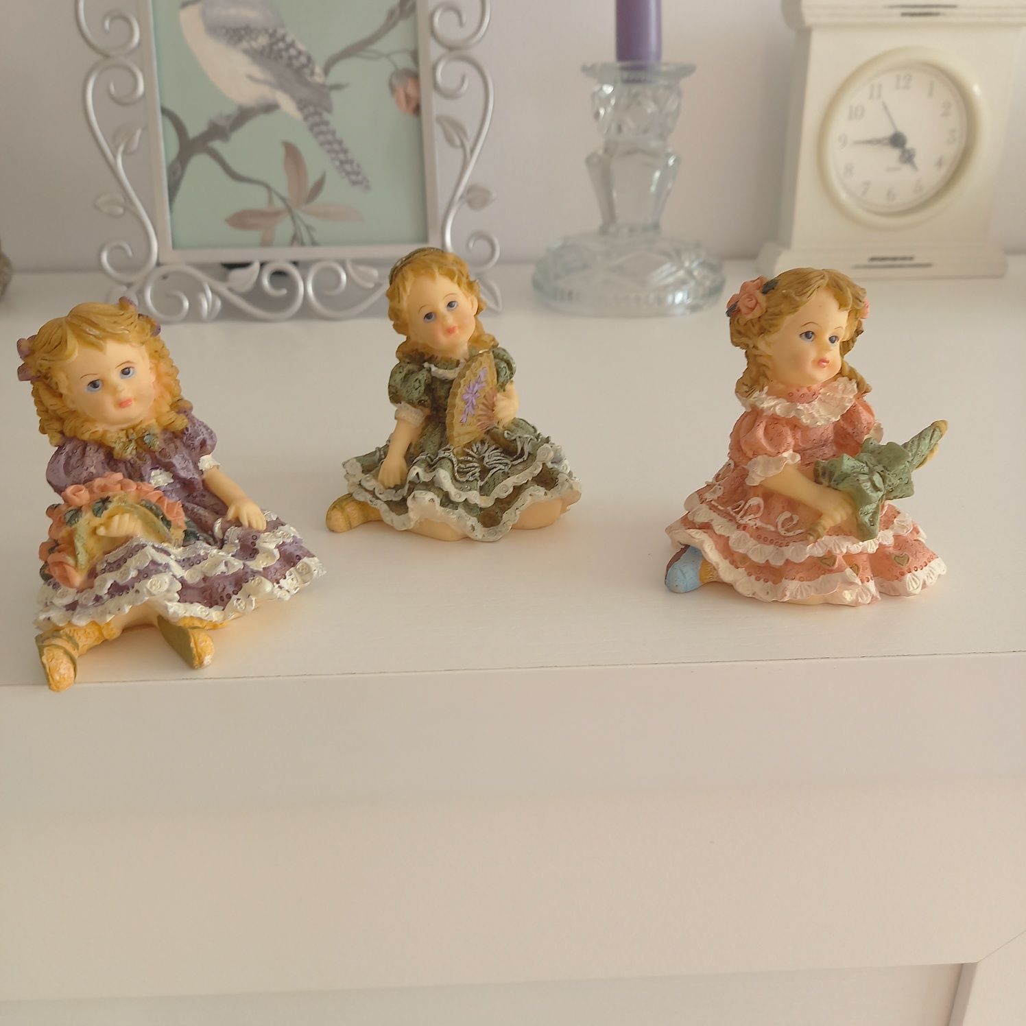 piękna figurka laleczka lalka retro vintage rzeźba ceramiczna