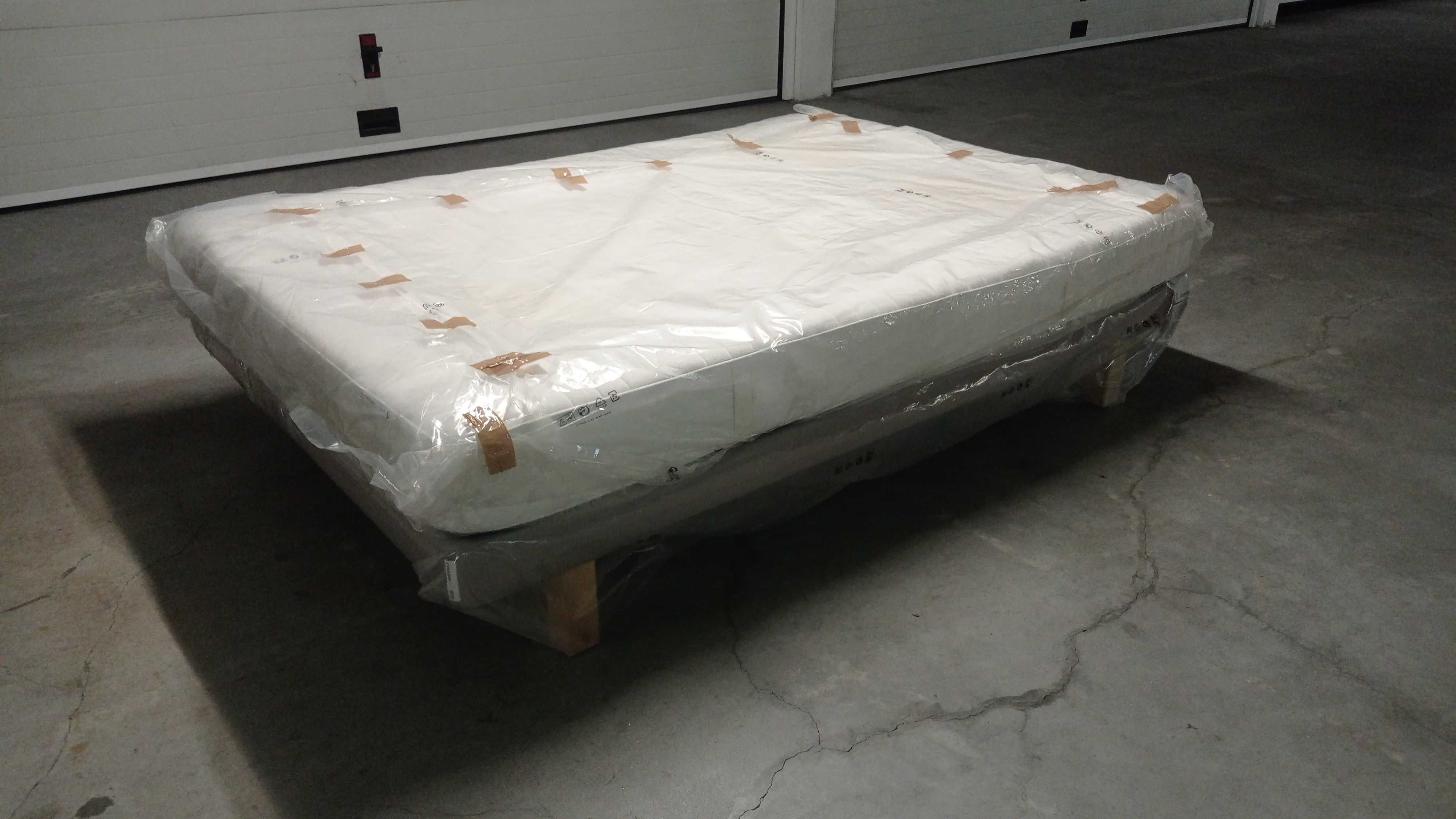 Cama 140cm - sommier IKEA Evanger e colchão IKEA Matrand