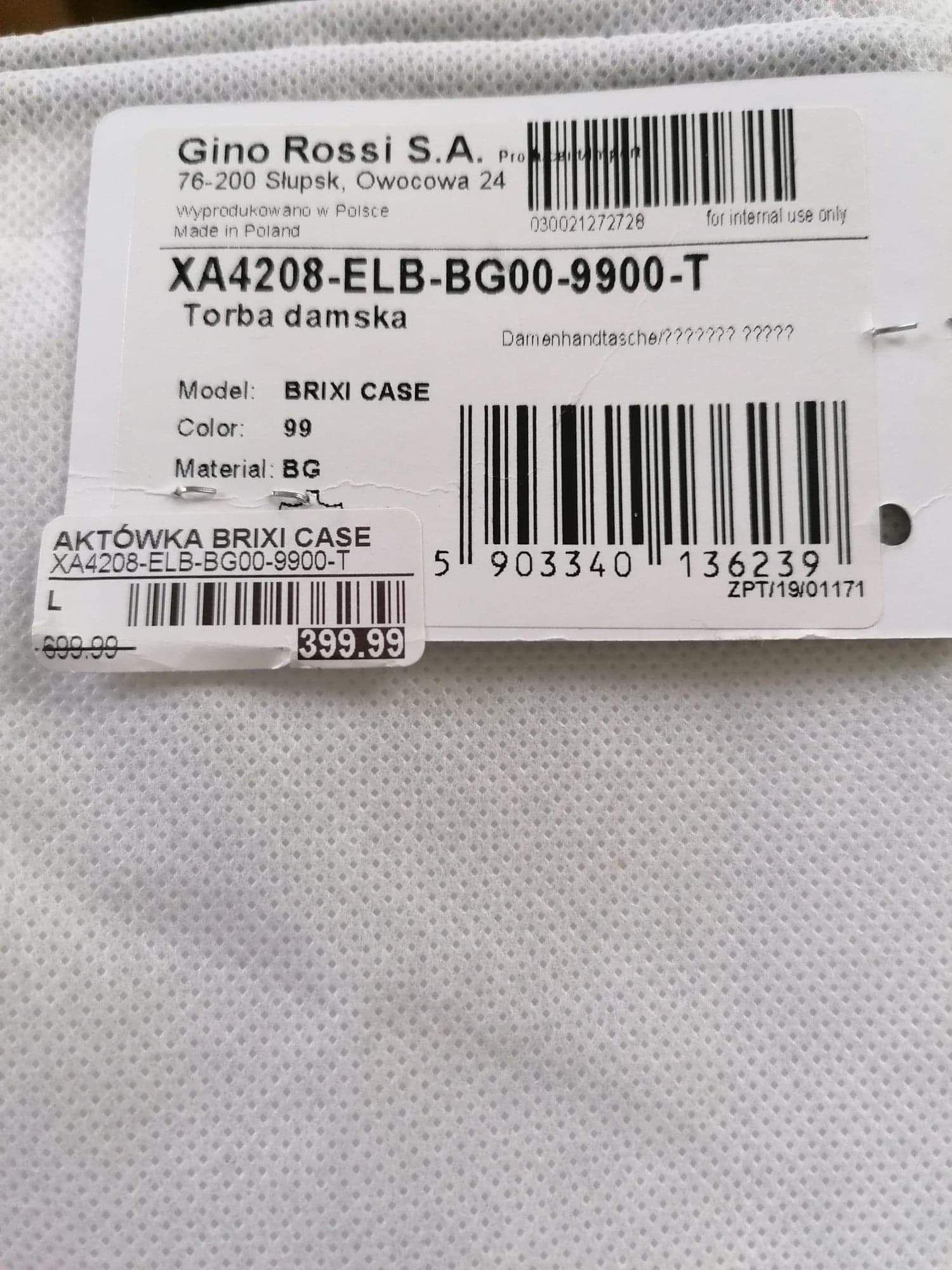 Torebka aktówka Gino Rossi - NOWA