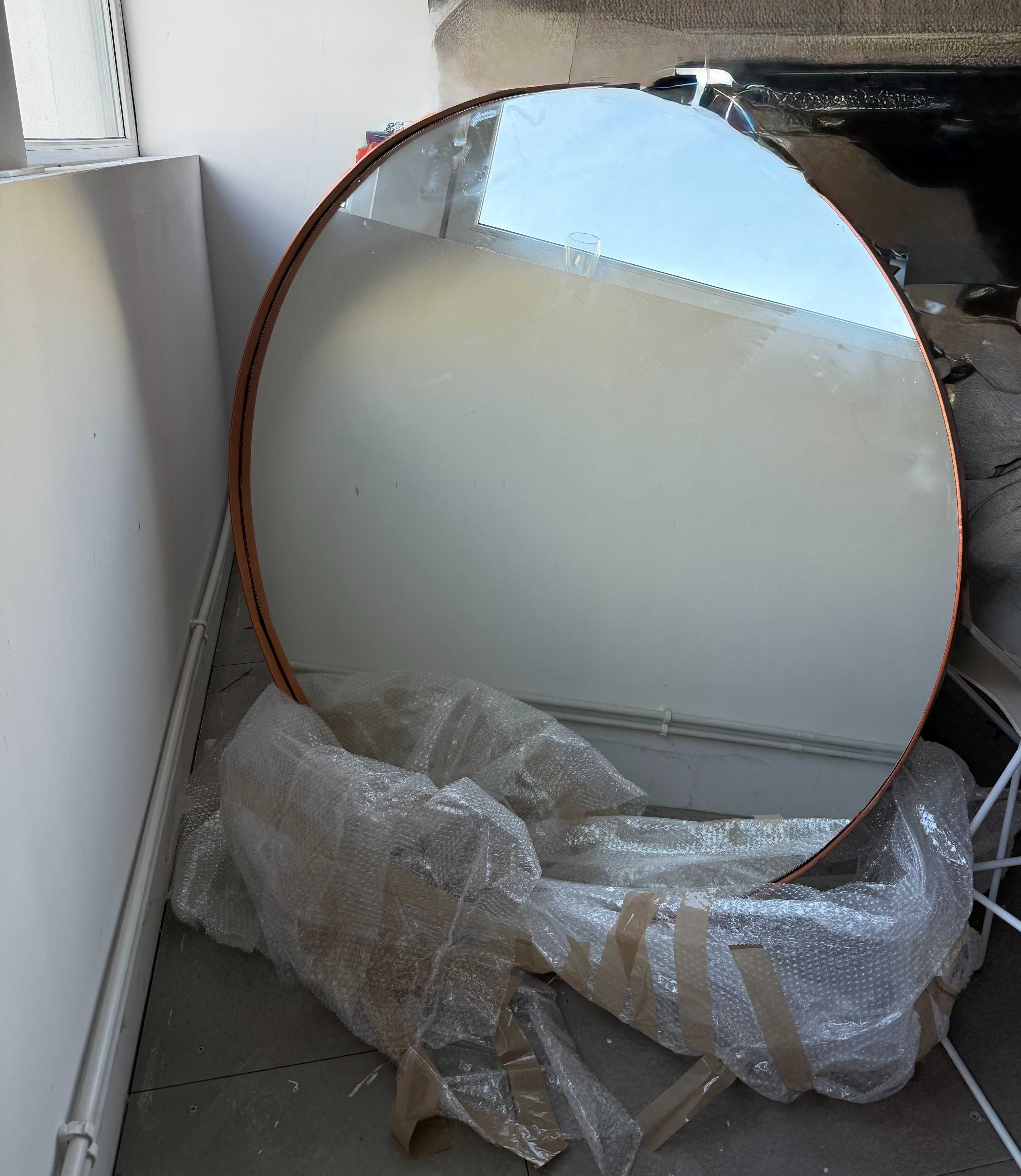 Lustro z ramą, średnica 135 cm