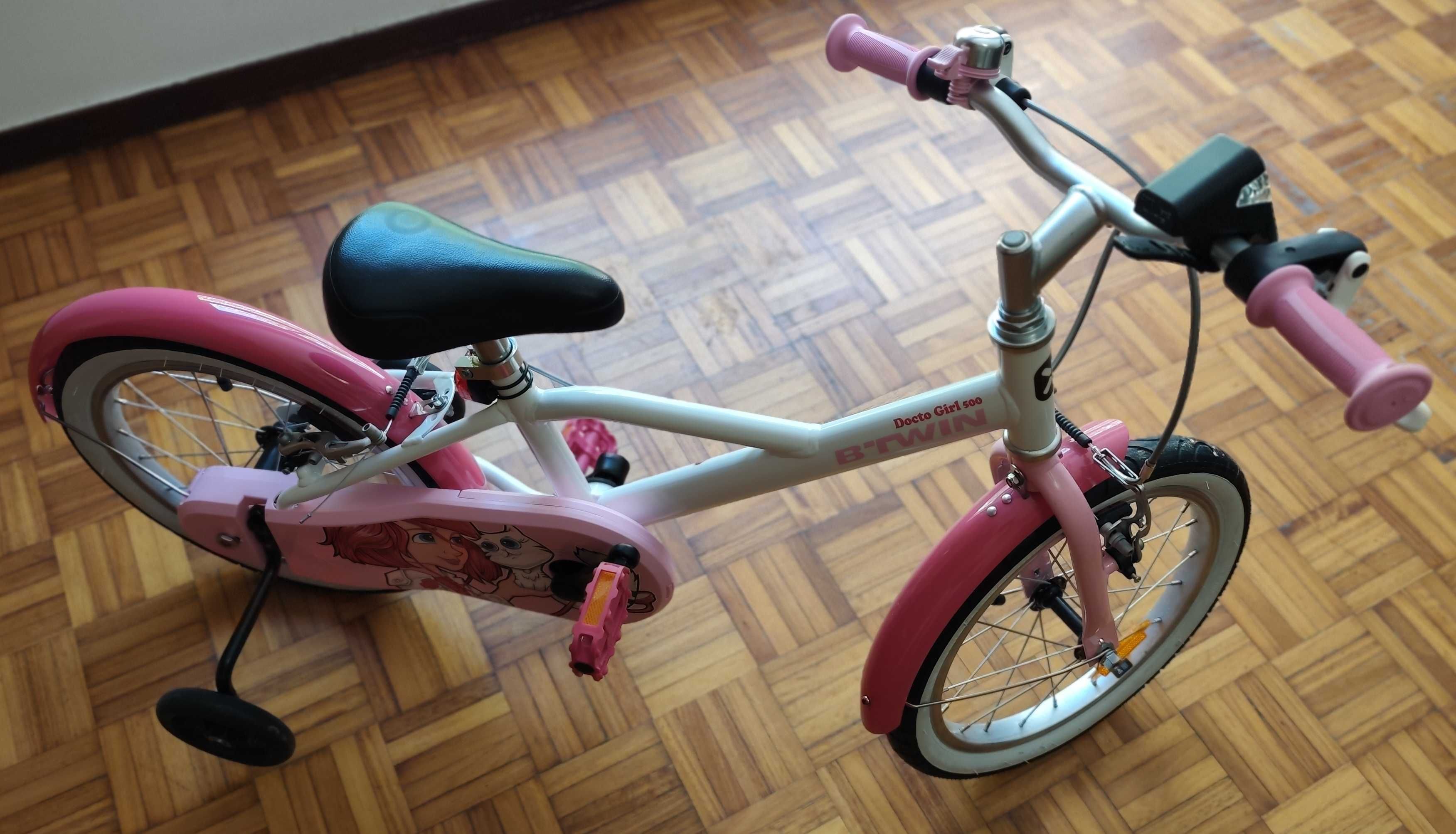 Bicicleta Btwin Docto Girl 500 de 16'' para crianças dos 4 aos 6 anos