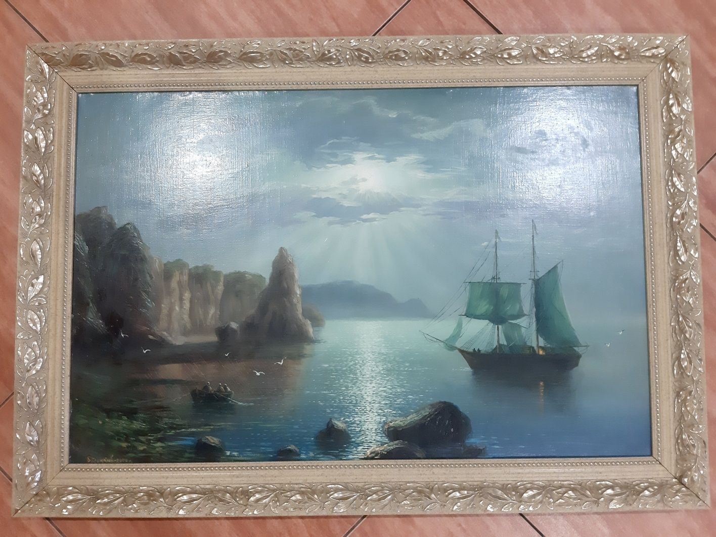 Картины маслом морской пейзаж.