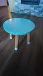 Taboret drewniany miętowy Teddy Room