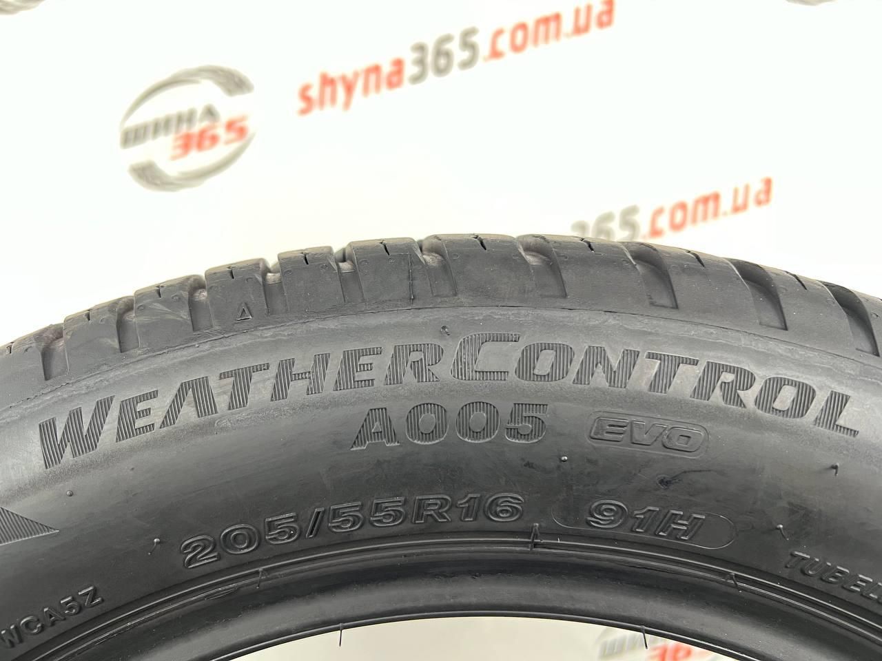 шини бу 205/55 r16 bridgestone weathercontrol a005 evo 6mm