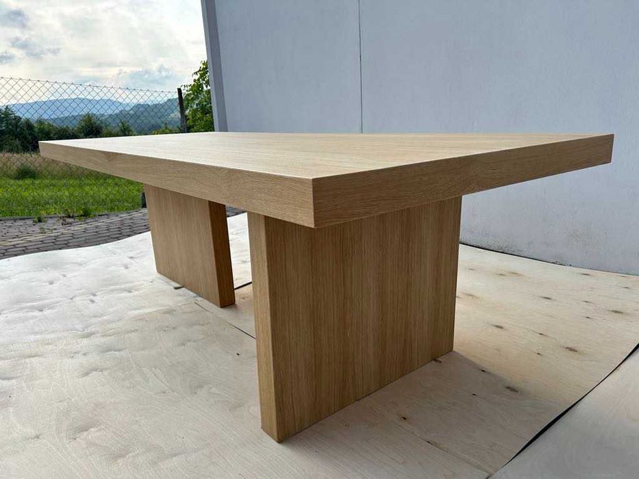 Stół nowoczesny 240x100 prostokątny na dwóch podstawach