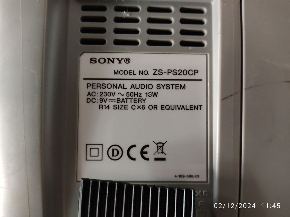 Rádio leitor de cds e USB Sony