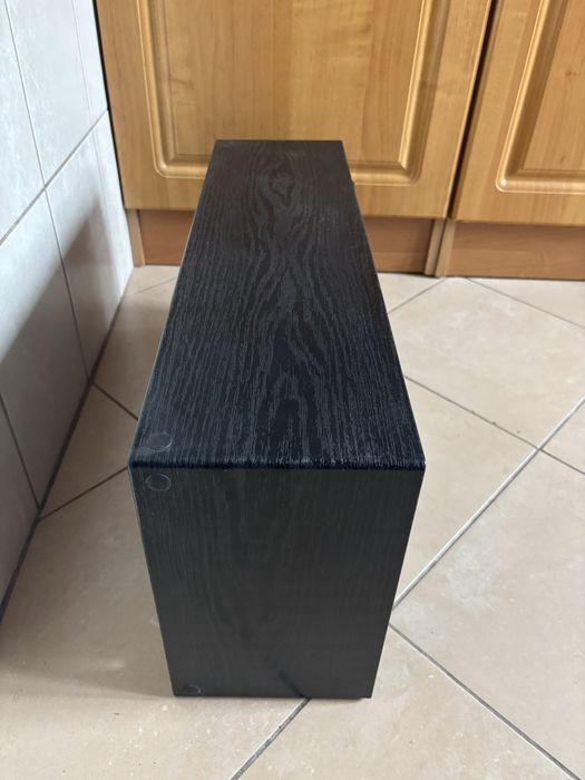 Półka regał na plyty czarny wiszący