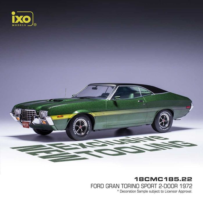 Ford Gran Torino Sport 1972 Green IXO 1:18