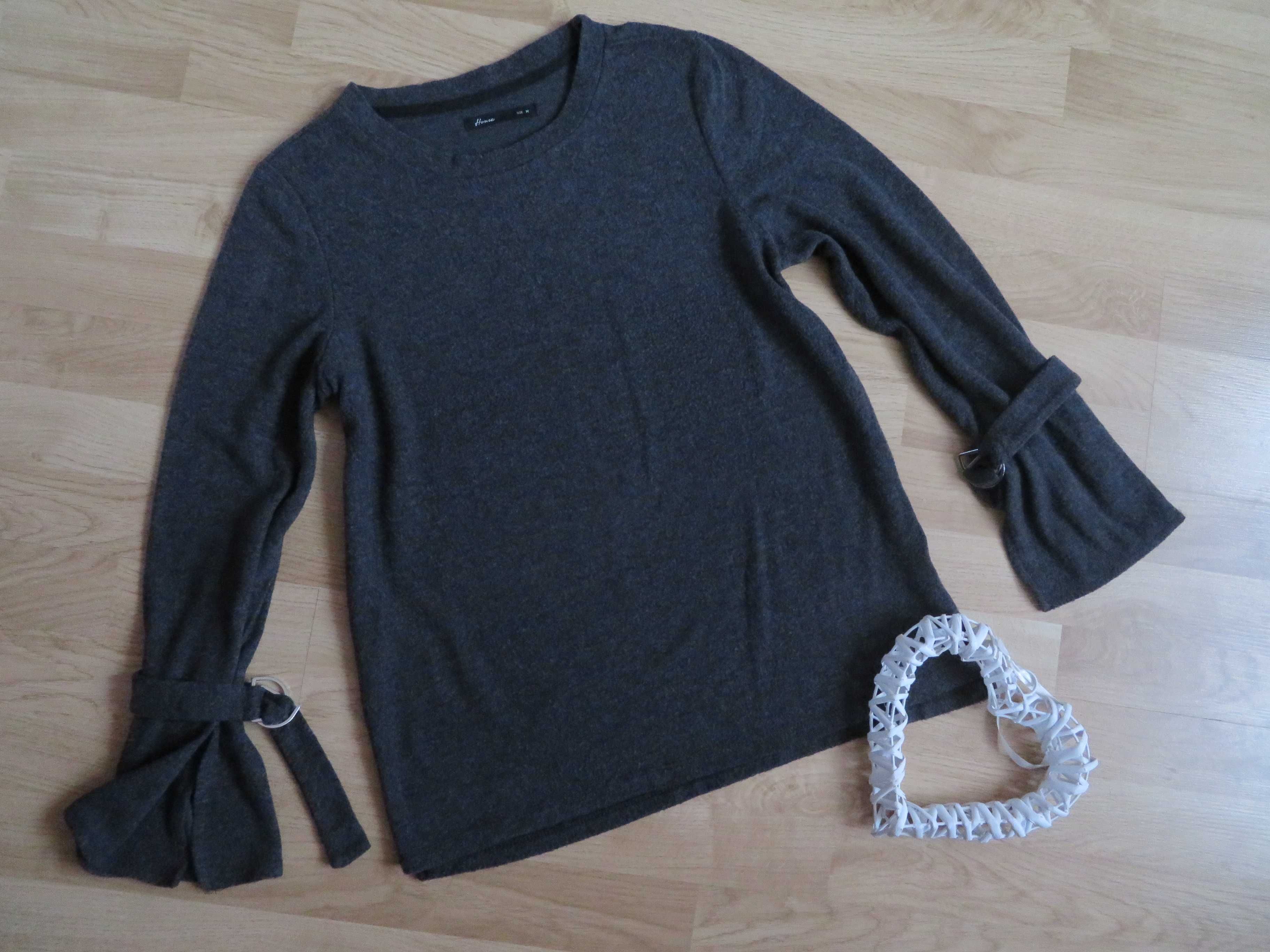 HOUSE sweter sweterek damski bluzka swetr luźne rękawy BDB (38/40) M/L