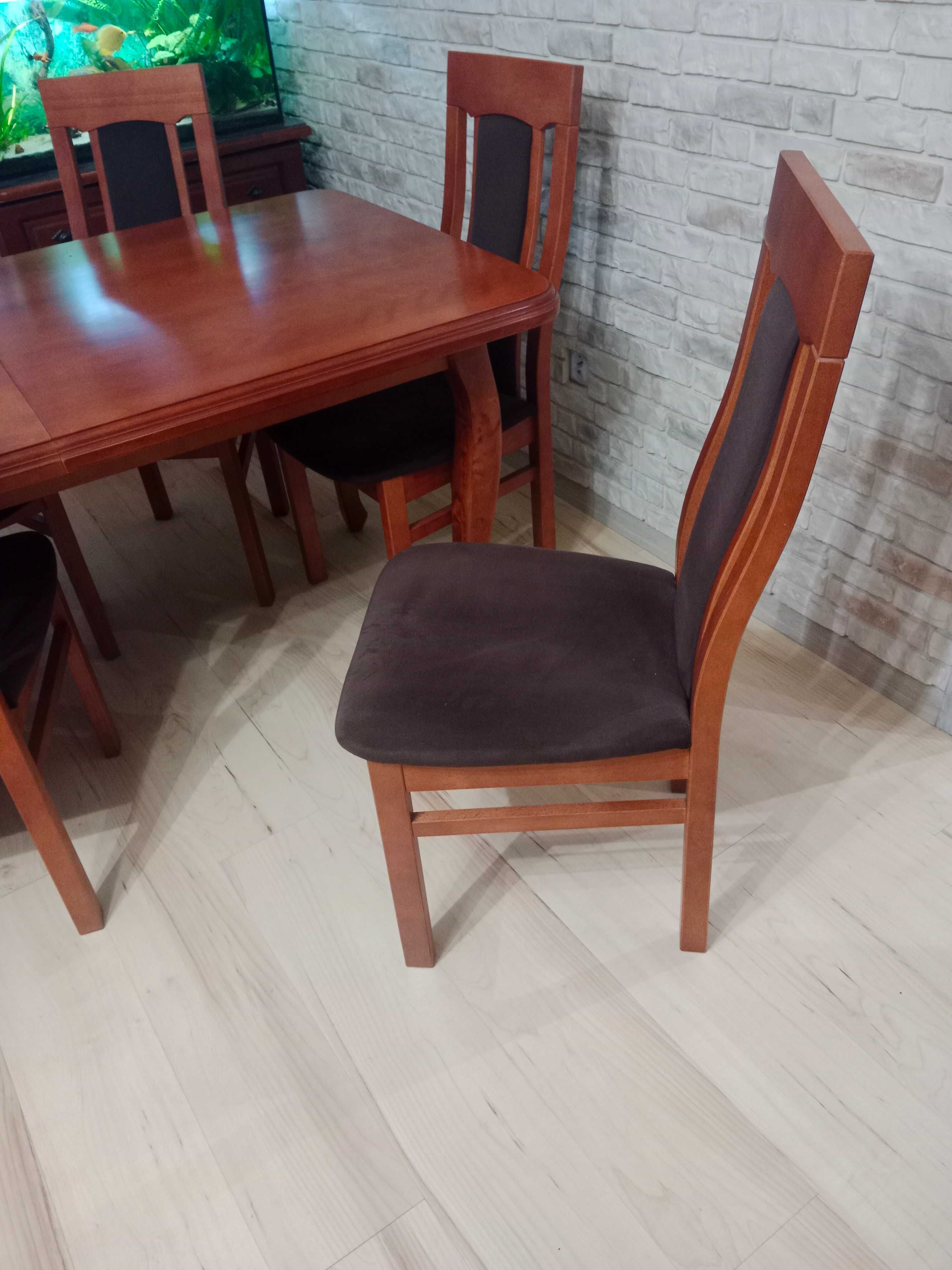 Stół + sześć krzeseł