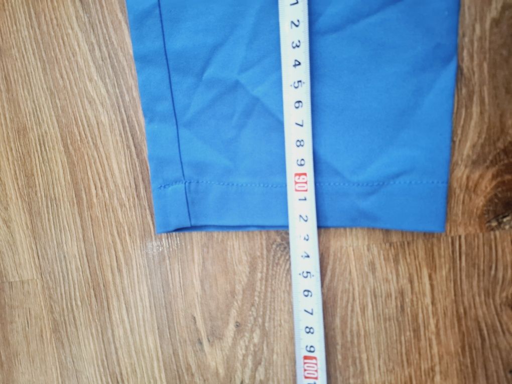 Niebieski garnitur damski marynarka żakiet spodnie BB l xl 40 42
