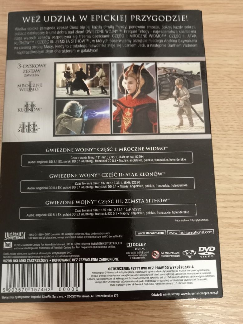 Star Wars kolekcja DVD (6 pierwszych części)