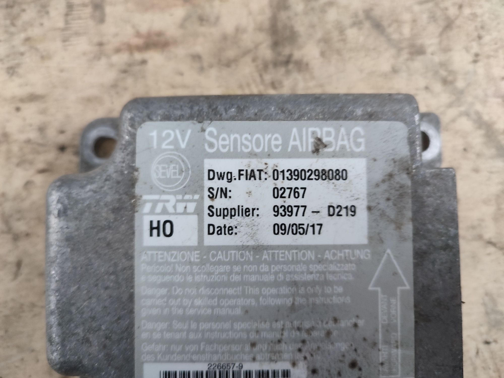 JUMPER 2.0 18R sensor airbag