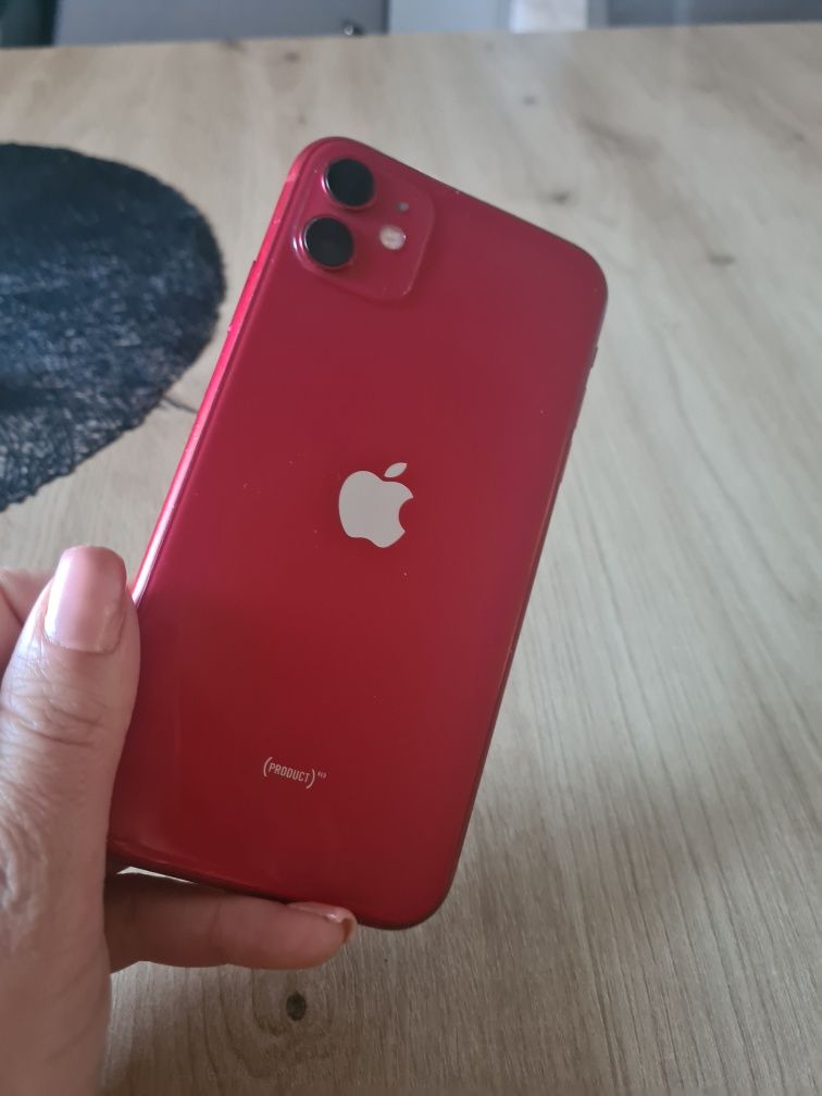 IPhone 11 red szkło hartowane 128gb 95% kondycja bateri