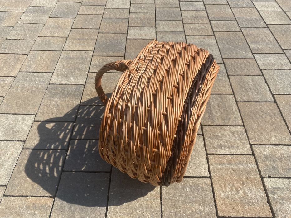 Kosz Wiklinowy Zakupowy Prezentowy Na Grzyby