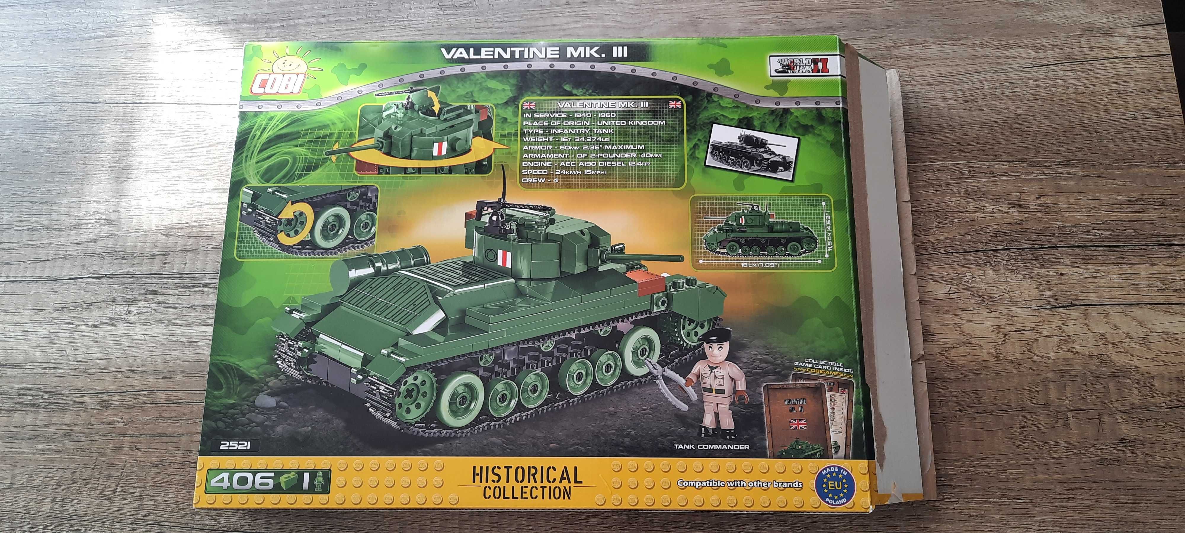 COBI 2521 Historical Collection Vallentine Mk.III - stan jak nowy