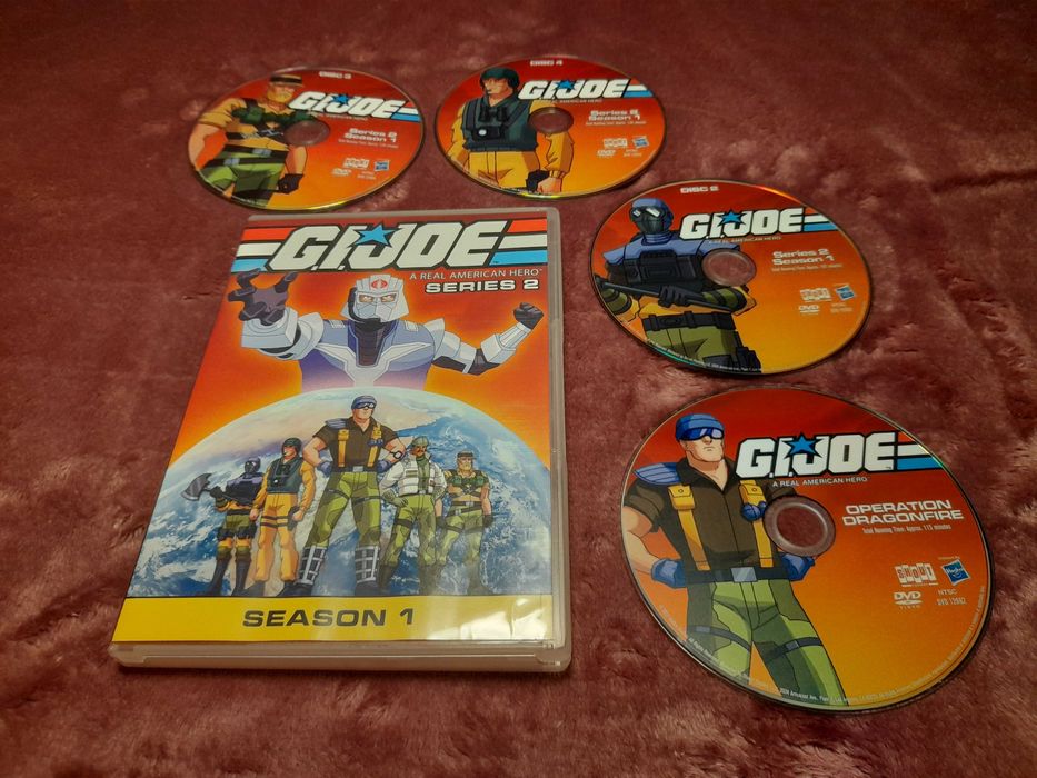 gijoe ( gi joe ) dvds series 2 - season 1 - da zona 1, com 5 discos.