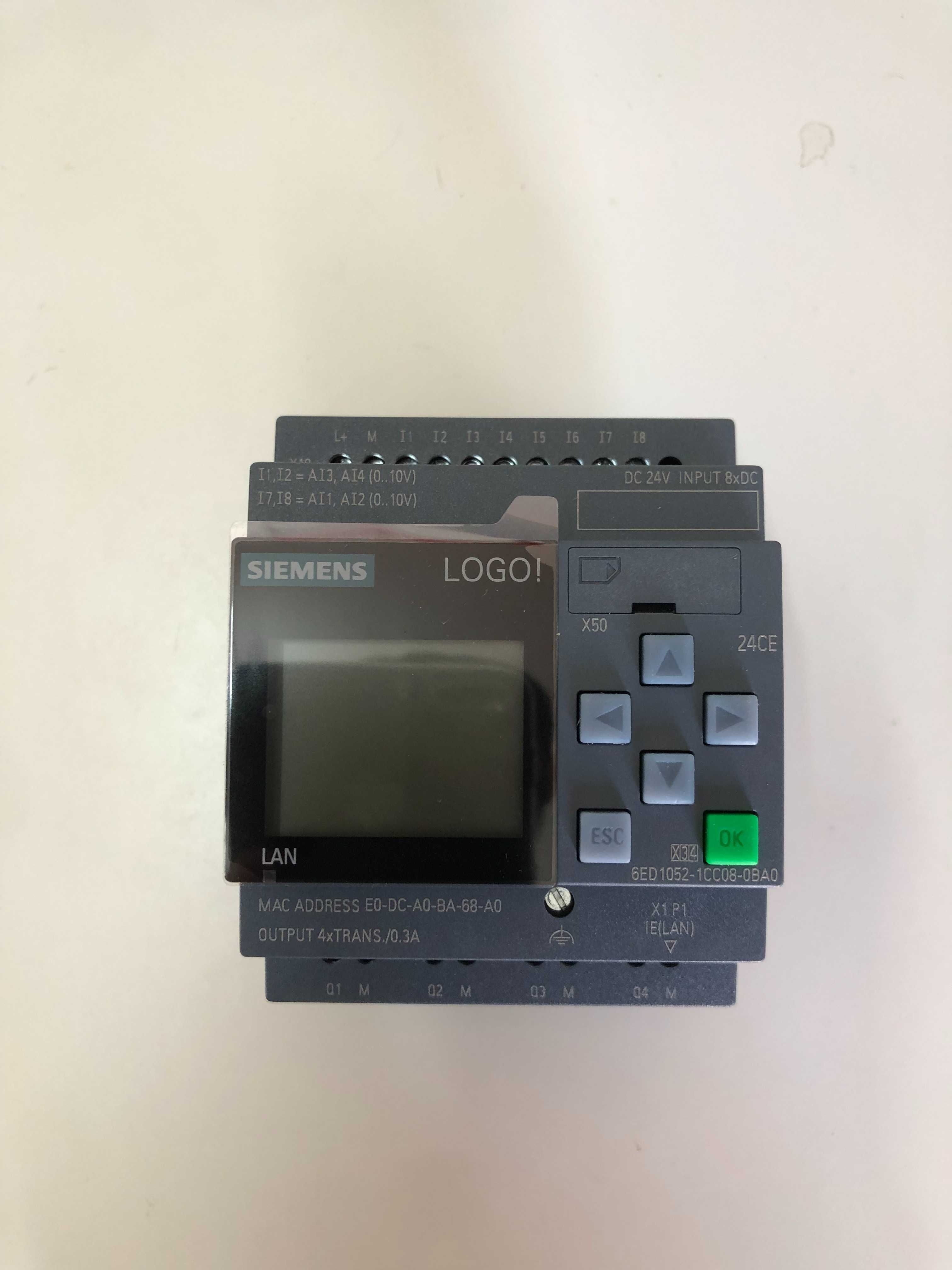 Siemens LOGO logic module c/ porta Ethernet