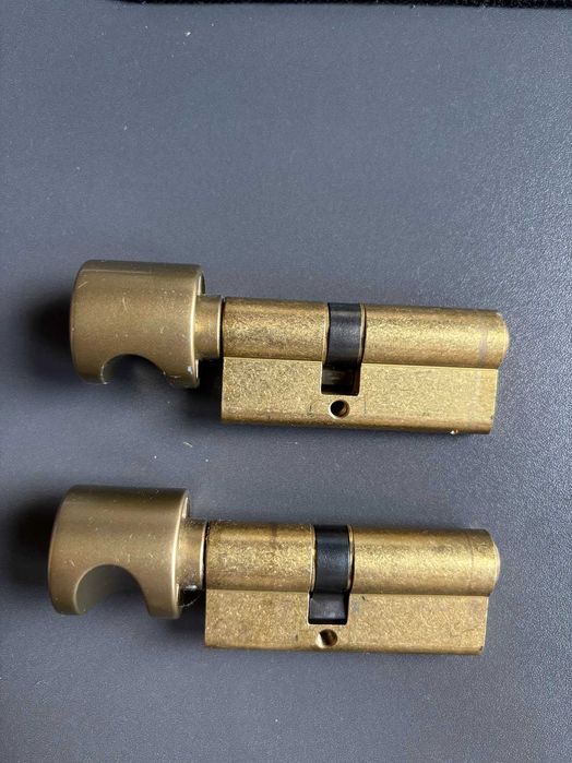 Wkładka G30/40 kl.C  WILKA z gałką - mosiądz karta bezpieczeństwa 2szt