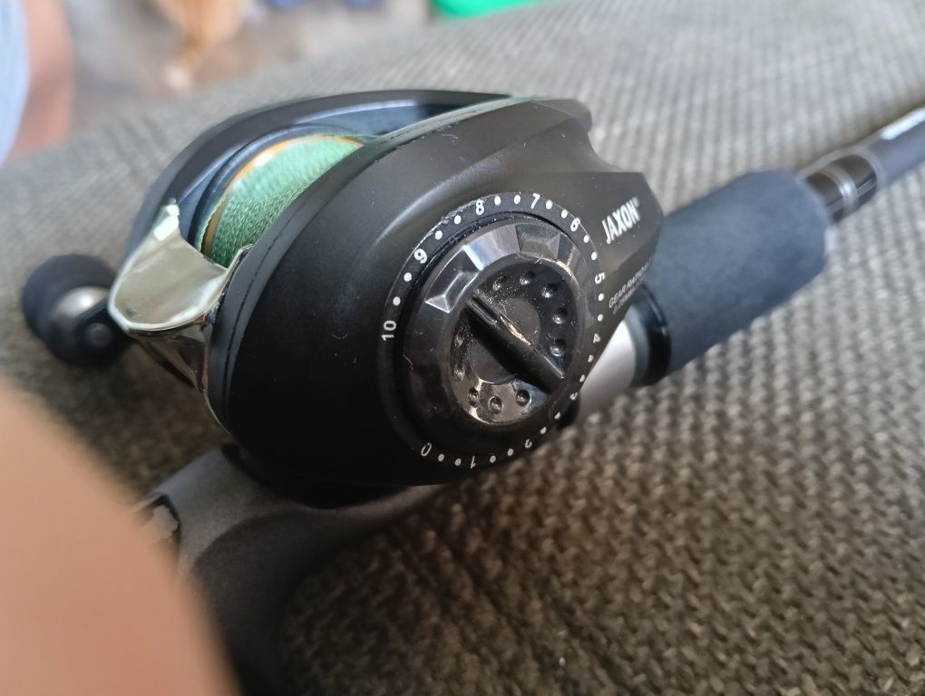 Zestaw wędkarski Jaxon Greystream + Procaster 201XL – stan bdb, tanio!