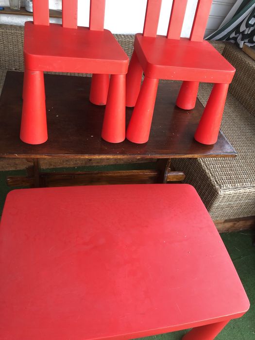 Stolik krzesla Ikea Mammut dla dzieci