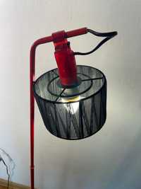 Lampa stojąca podłogowa czerwona vintage modern design 131cm