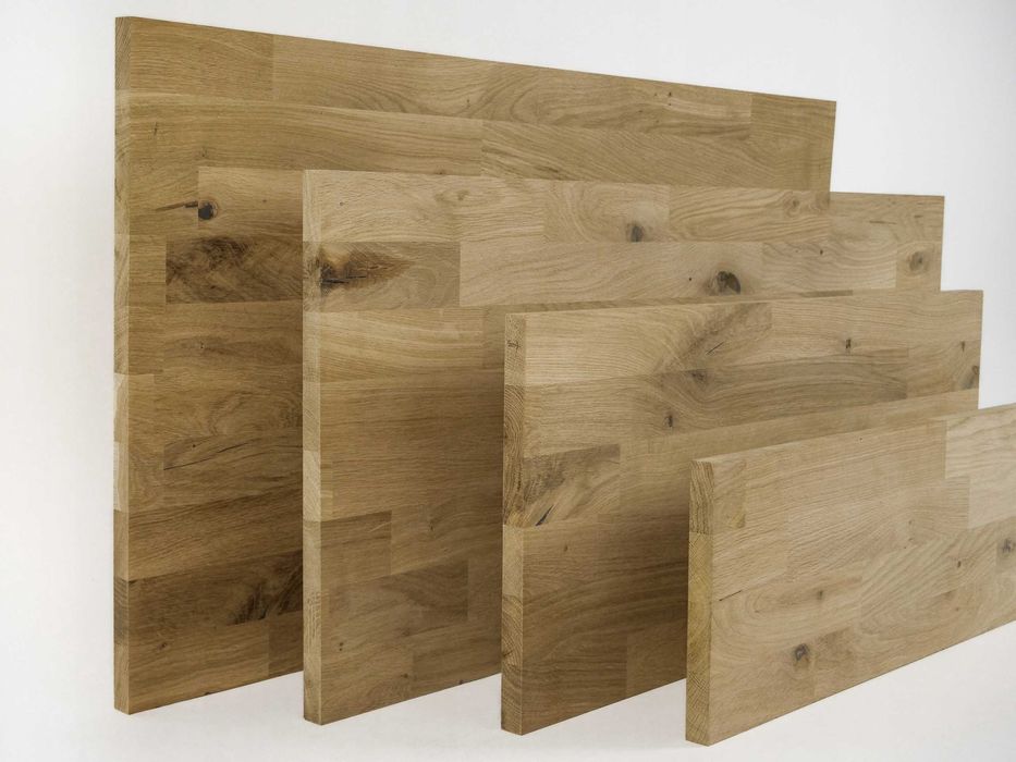 Blat drewniany dąb Rustikal lite 26x40,8x150 cm DIY Lignau