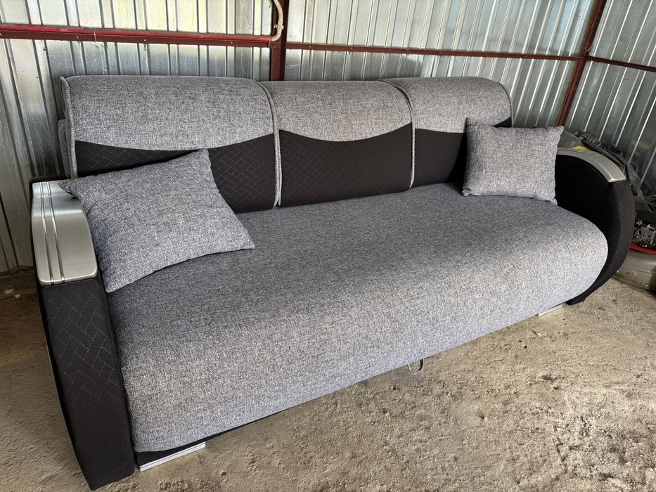 Kanapa szara z funkcją spania