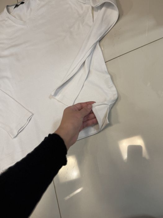 бавовняний светр zara Man білий розмір М