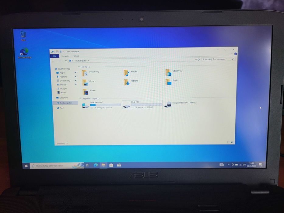 Laptop gamingowy  ASUS GL552VW 12gb ram, GTX960, 240ssd +1000hdd