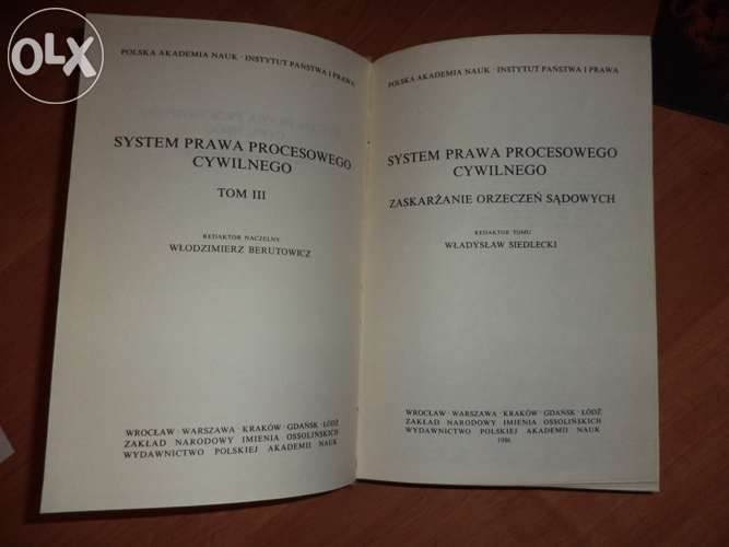 System Prawa Procesowego Cywilnego Tom 3 Ossolineum
