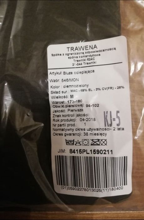 Bluza ocieplającą M