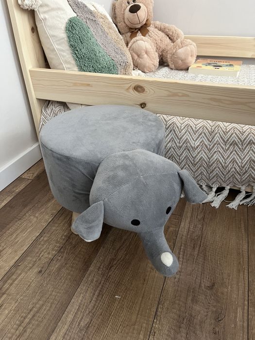 Stołeczek pufa krzesełko do pokoju dziecięcego słoń