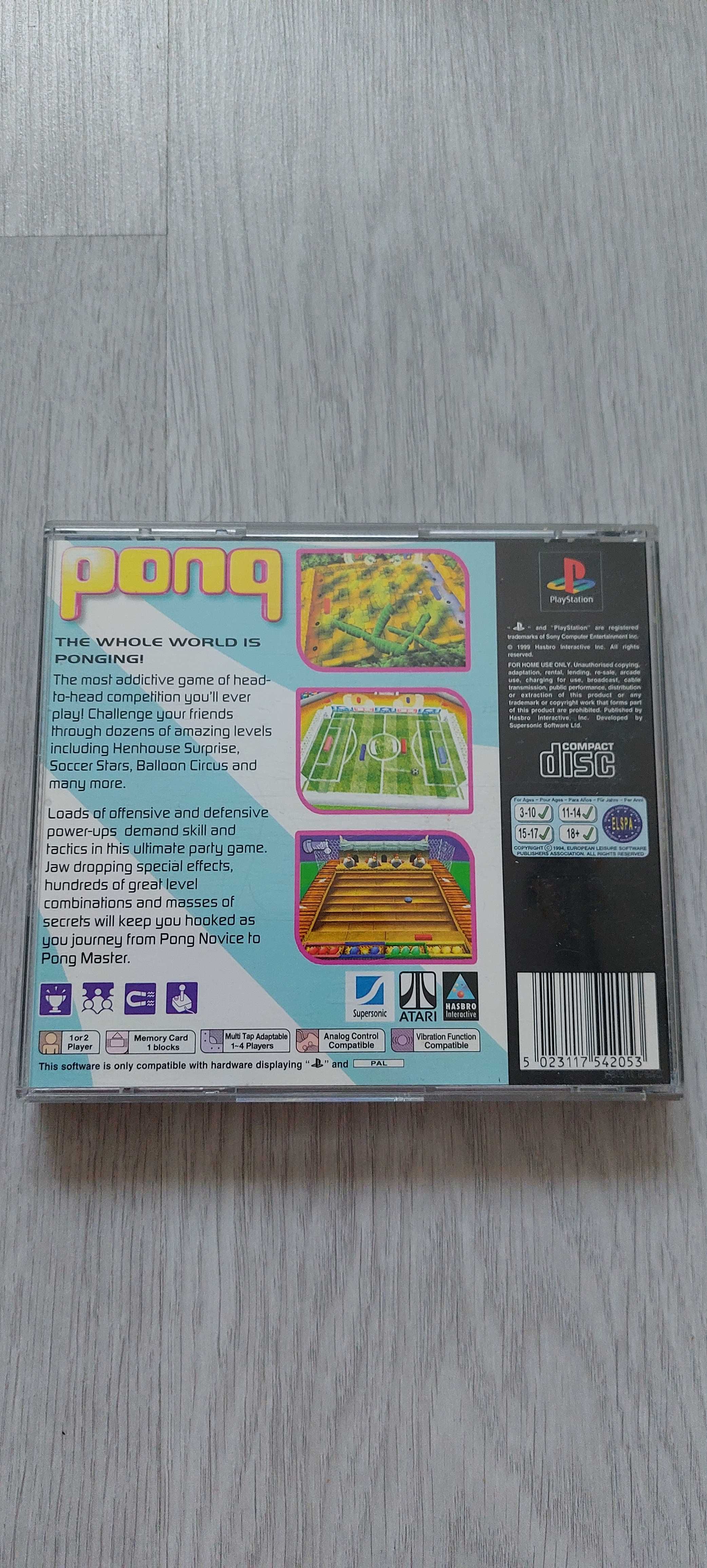 Gra Pong na ps1 ps2 ps3