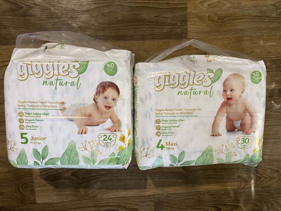 Підгузки giggles natural 4, 5