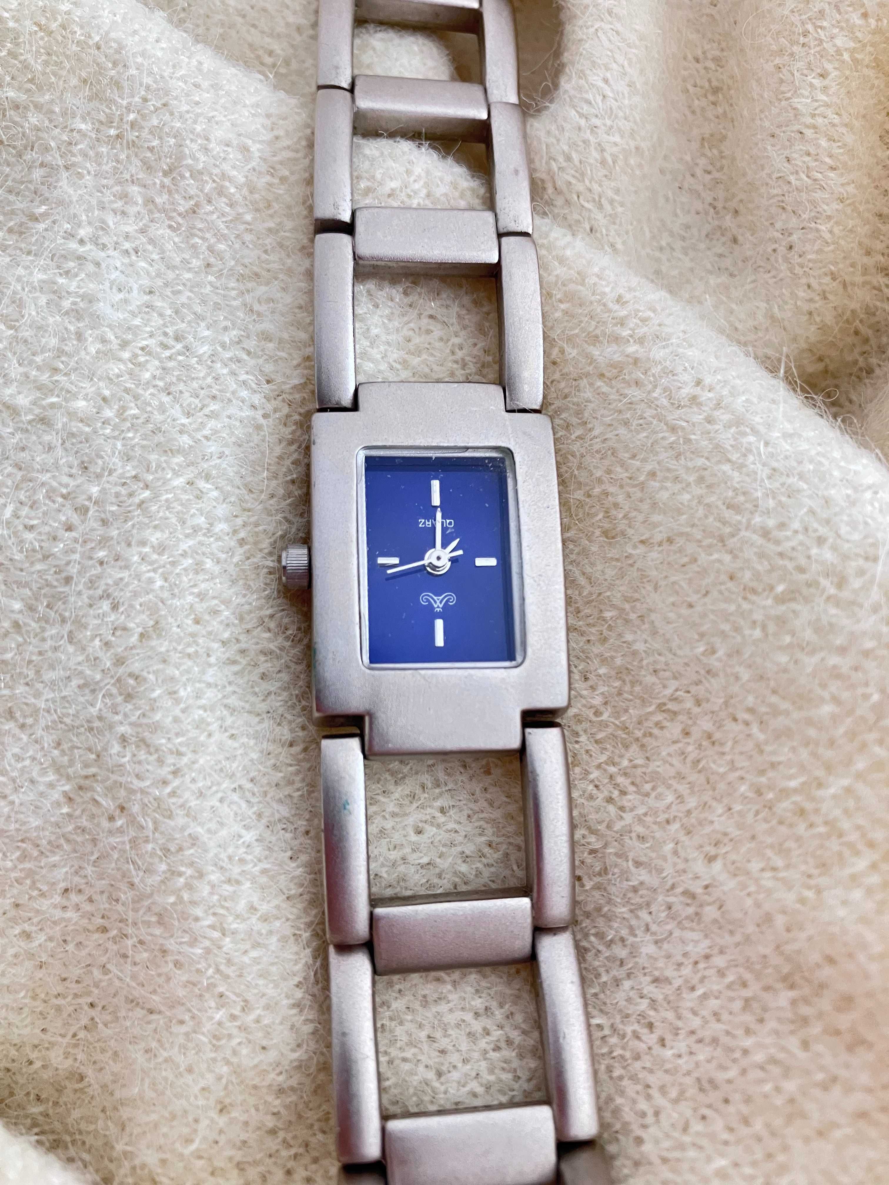 Meister-Anker srebrny zegarek vintage bransoleta elegancki