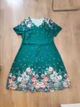 SHEIN Green Floral Dress (Never worn)