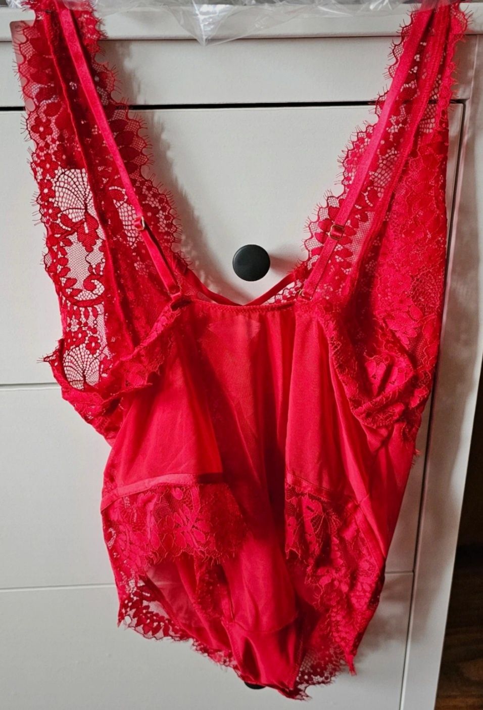 Hunkemöller piękne czerwone body. Rozmiar L. Nowe z metką 155 zł!