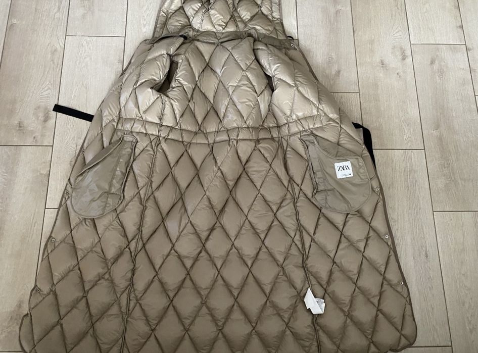 Пальто пухове пуховик Zara L