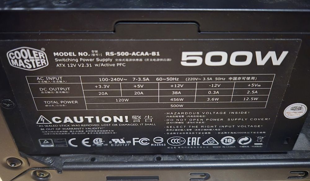 Komputer stacjonarny bez karty graficznej i dysku