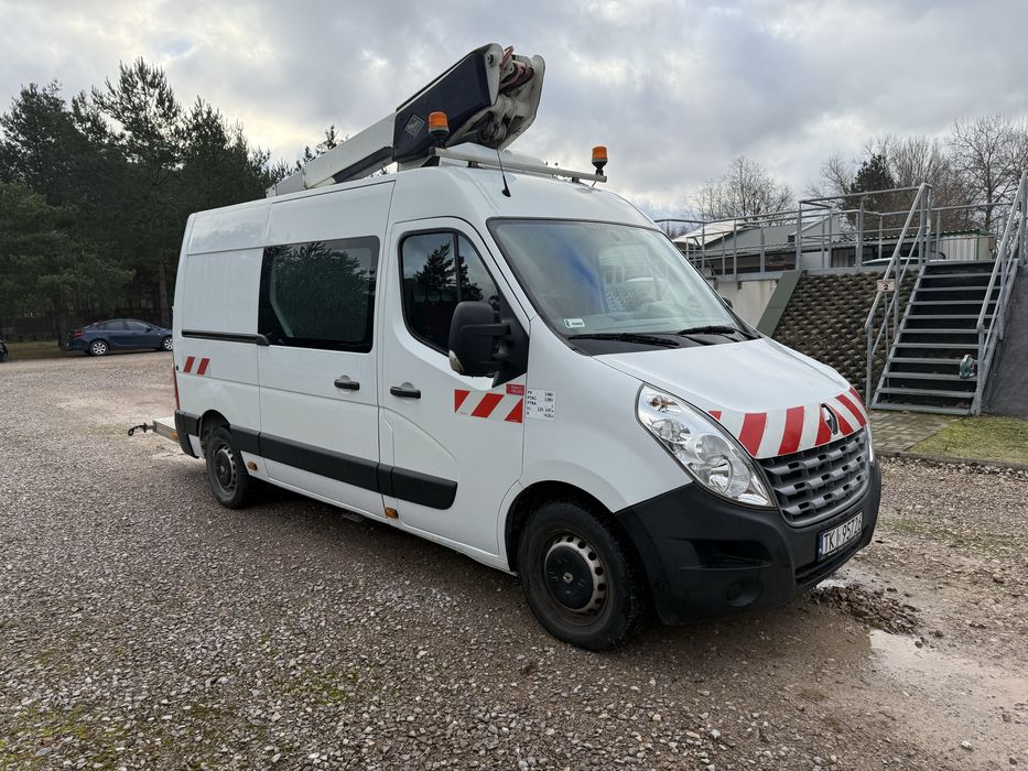 Renault Master 2,3 DCi zwyżka z PODPORAMI, podest ruchomy 131 tys km