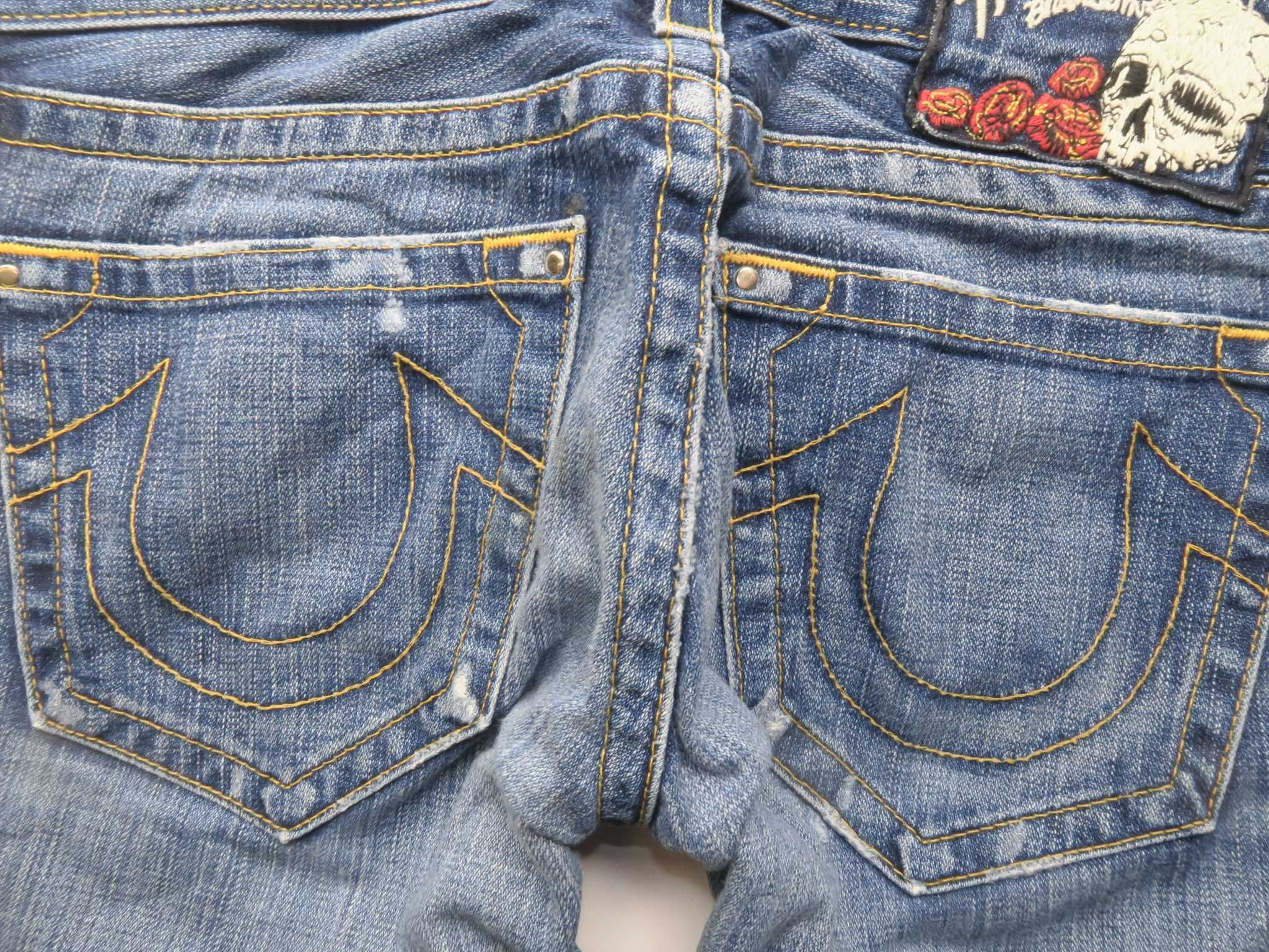 True Religion spodnie jeansy prosta nogawka 31