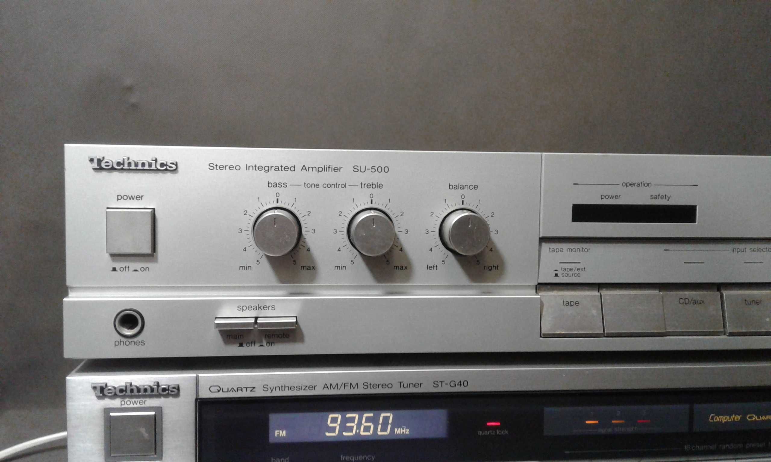 TECHNICS SU-500,,RS-B106,zestaw stereo