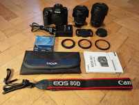 Canon EOS 80D 11 k zdjęć + Obiektywy EF-S 10-18mm i 18-135mm