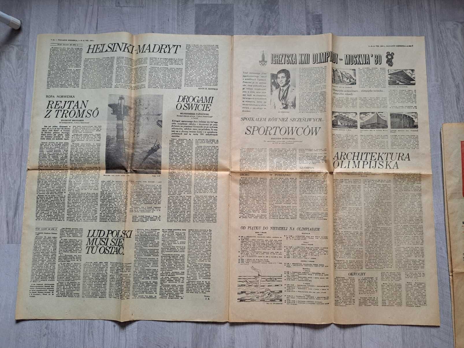 Trybuna Robotnicza, z dn. 3.08.1980r., PRL